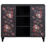 vidaXL Armoires de rangement avec porte Multicolore 90 x 33 5 x 75 cm