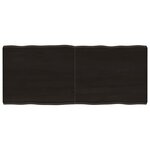vidaXL Dessus de table bois massif traité bordure assortie