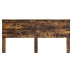 vidaXL Tête de lit Chêne fumé 200 cm Bois d'ingénierie