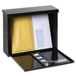 Boîte aux Lettres en Acier  Chance E7104  Serrure Couverte  Noir