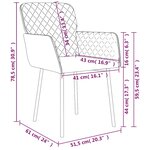 vidaXL Chaises à manger lot de 2 Jaune Velours