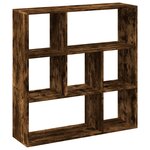 vidaXL Étagère séparatrice de pièce chêne fumé 102x29x103 5 cm