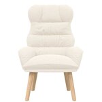 vidaXL Fauteuil relaxant Crème 69 x 74 x 93 cm tissu