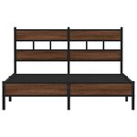 vidaXL Cadre de lit sans matelas chêne marron 150x200 cm