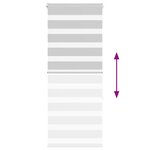 vidaXL Store zèbre gris clair largeur du tissu 50 9 cm polyester