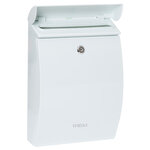 Boîte aux lettres en plastique  Mininova E5331  Robuste  Anticorrosion  Blanc