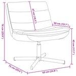vidaXL Chaise Pivotante Rouge vin Faux cuir Standard Pivotante