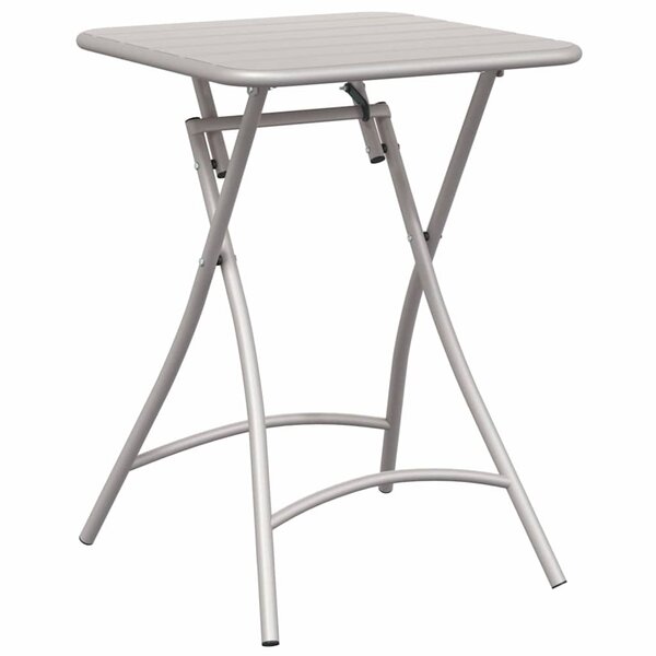 vidaXL Table de Jardin Beige 55 x 55 x 73 cm Acier revêtu de poudre