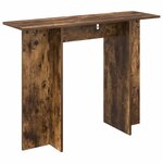 vidaXL Table console Chêne Fumé 100 x 30 x 75 cm Bois d'ingénierie
