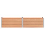 vidaXL Jardinière surélevée Marron 250 x 50 x 54 cm WPC et Aluminium