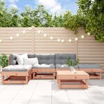 vidaXL Salon de jardin 6 Pièces bois massif douglas