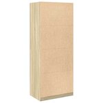 vidaXL Garde-robe chêne sonoma 80x50x200 cm bois d'ingénierie