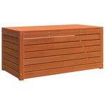vidaXL Boîte de Rangement avec stockage Brun cire 101 x 50 5 x 46 5 cm
