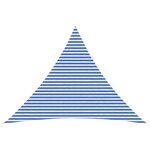 vidaXL Voile d'ombre 5 x 5 x 6 m HDPE Triangulaire Bleu et Blanc
