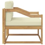 vidaXL Sofa de milieu extérieur Polyester Blanc