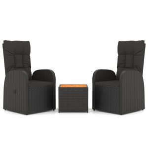 Ensemble de salon de jardin meuble d'extérieur ensemble de mobilier 3 pièces noir poly rotin et acacia 02_0014205