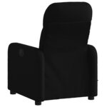 vidaXL Fauteuil inclinable de massage noir tissu