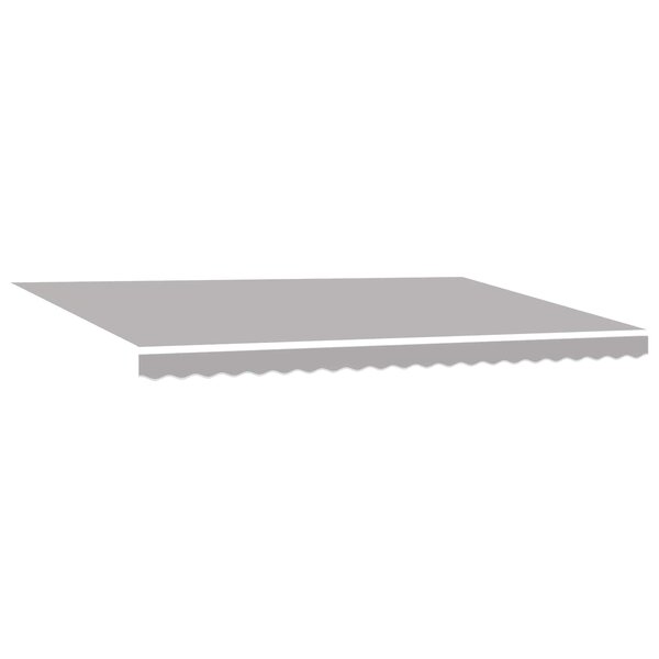 vidaXL Auvent Rétractable Gris clair 500 ×350 cm tissu