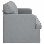 vidaXL Canapé Gris clair 201 x 80 x 85 cm tissu