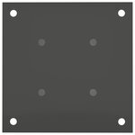 vidaXL Ancre ronde au sol 12 Pièces Anthracite 18 x 18 x 15 cm métal