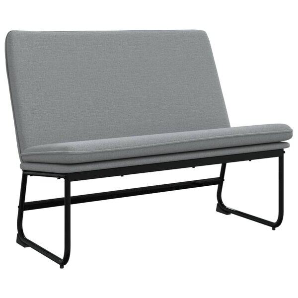 Banc banquette 100 x 75 x 76 cm tissu gris clair 02_0010496