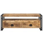 vidaXL Meuble TV 120x35x45 cm Bois solide de manguier
