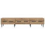 vidaXL Meuble TV Chêne artisanal 147 x 34 5 x 30 cm Bois d'ingénierie