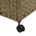 vidaXL Panier à linge avec roulettes 60x35x60 5 cm résine tressée