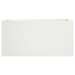 vidaXL Jardinière blanc 62x30x29 cm acier