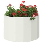 vidaXL Jardinière Blanc 60 x 30 x 35 cm Acier