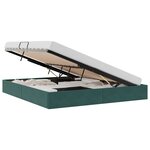 vidaXL Cadre de lit ottoman Vert foncé 180 x 200 cm Velours