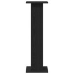 vidaXL Support de Plante 2 Pièces Chêne noir 30 x 30 x 95 cm