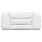vidaXL Coussin de tête de lit Hvar blanc 90 cm similicuir