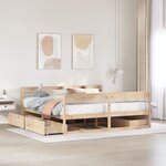 vidaXL Cadre de lit sans matelas 180x200 cm bois massif de pin