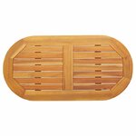 vidaXL Plateau de table Huile Naturelle 90 x 45 x 2 cm