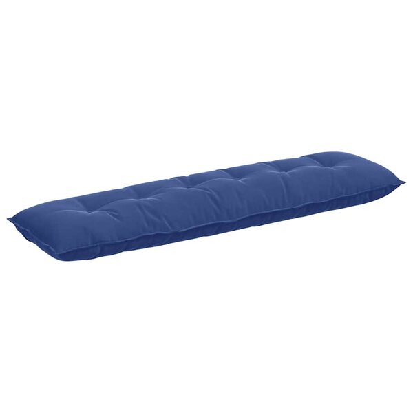 vidaXL Coussin de Dos Bleu police 180 x 50 cm Tissu en velours côtelé