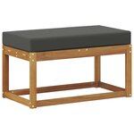 vidaXL Banc de Jardin Bois d'Acacia Massif Naturel