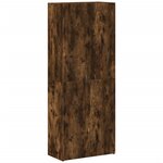 vidaXL Armoire de classement chêne fumé 60x32x153 cm bois d'ingénierie
