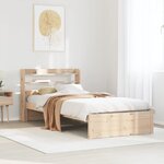 vidaXL Cadre de lit avec tête de lit sans matelas 100x200 cm