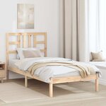vidaXL Cadre de lit sans matelas 90x200 cm bois massif