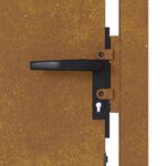 vidaXL Portail de jardin 105x180 cm acier corten