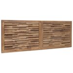 vidaXL Tête de lit Naturel Bois de teck massif