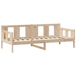 vidaXL Lit de jour avec tiroirs sans matelas 90x200 cm bois massif