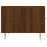 vidaXL Tables basses 2 Pièces chêne marron 50x50x40 cm bois d'ingénierie