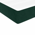 vidaXL Sommier à lattes de lit avec matelas Vert foncé 100x200 cm