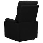 vidaXL Fauteuil de massage Noir Tissu