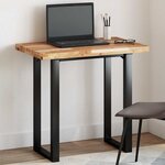 vidaXL Dessus de table rectangulaire 100x50x4 cm bois massif d'acacia