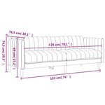 vidaXL Ensemble de canapés 3 Pièces marron tissu