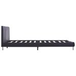 vidaXL Cadre de lit sans matelas noir similicuir 120x200 cm