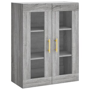 vidaXL Armoire murale sonoma gris 69 5x34x90 cm